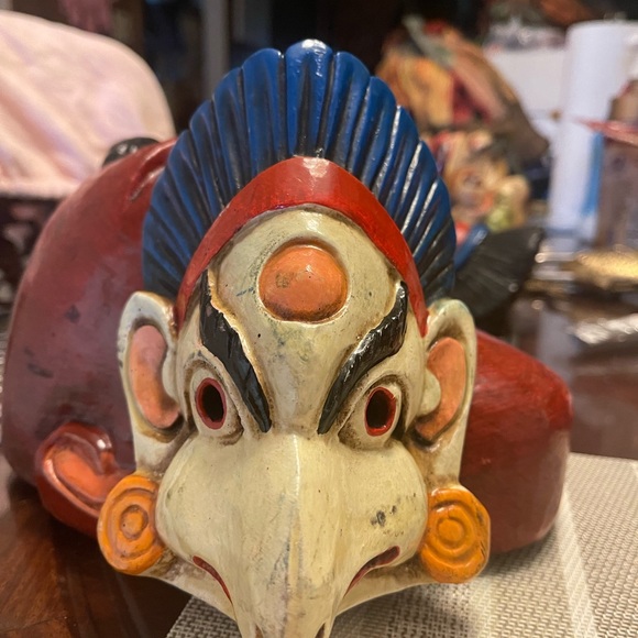 Wood bird mask - Picture 6 of 7